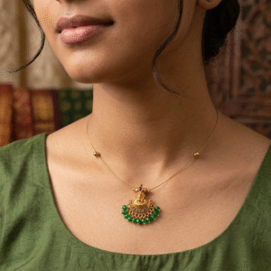 Royal 'N' Reesh - Imported Invisible chains - Lakshmi Pendant